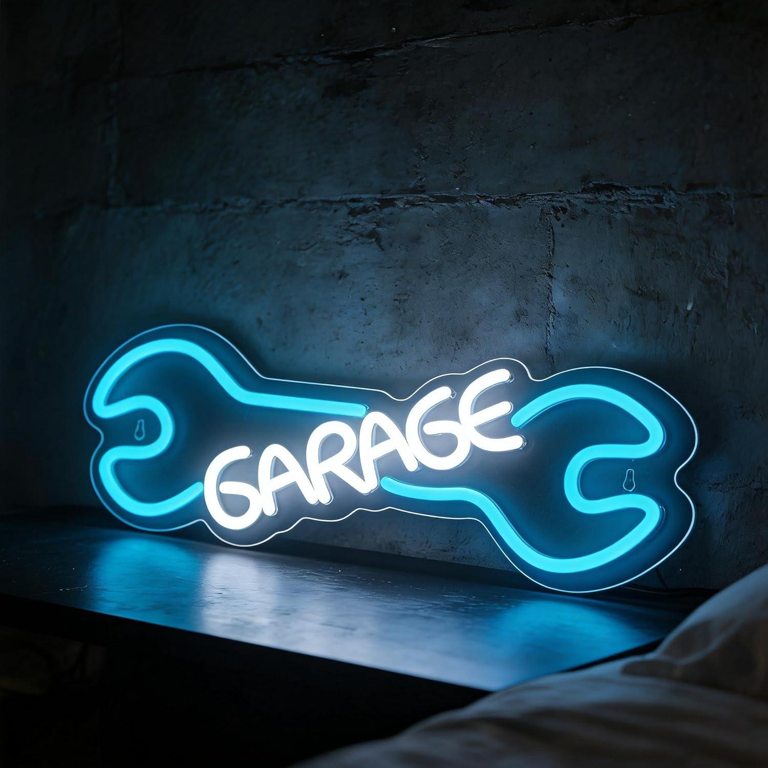 Auto Repair Shop Signs - Garage Neon Sign USB Powered LED