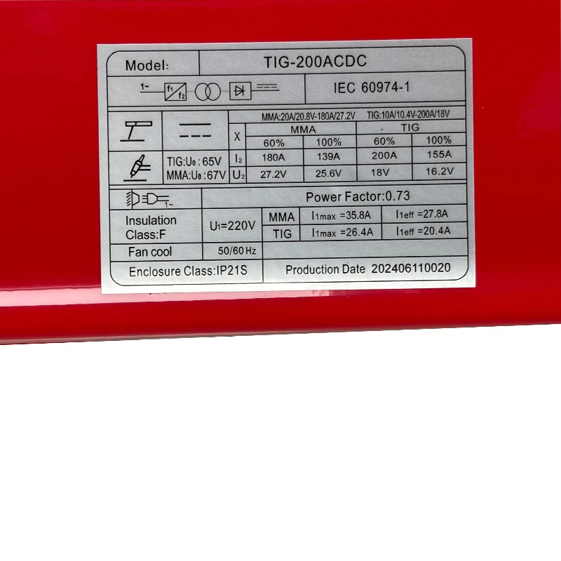 Tig Welder Machine - TIG-200P AC DC ARC Welding Machine