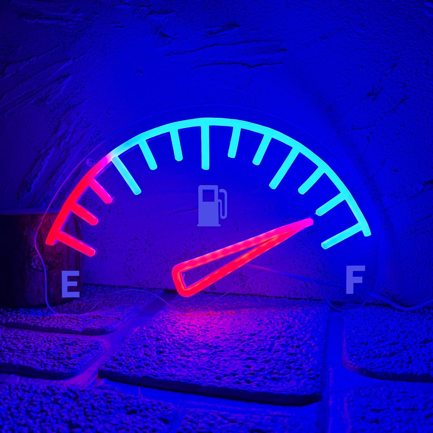 Auto Repair Shop Signs - Car Fuel Gauge Meter LED Neon