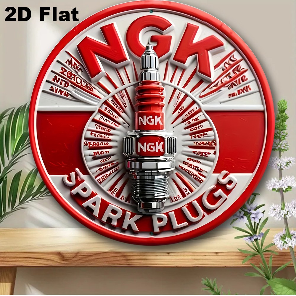 Auto Repair Shop Signs - 1pc Vintage Auto Parts Pattern Aluminium