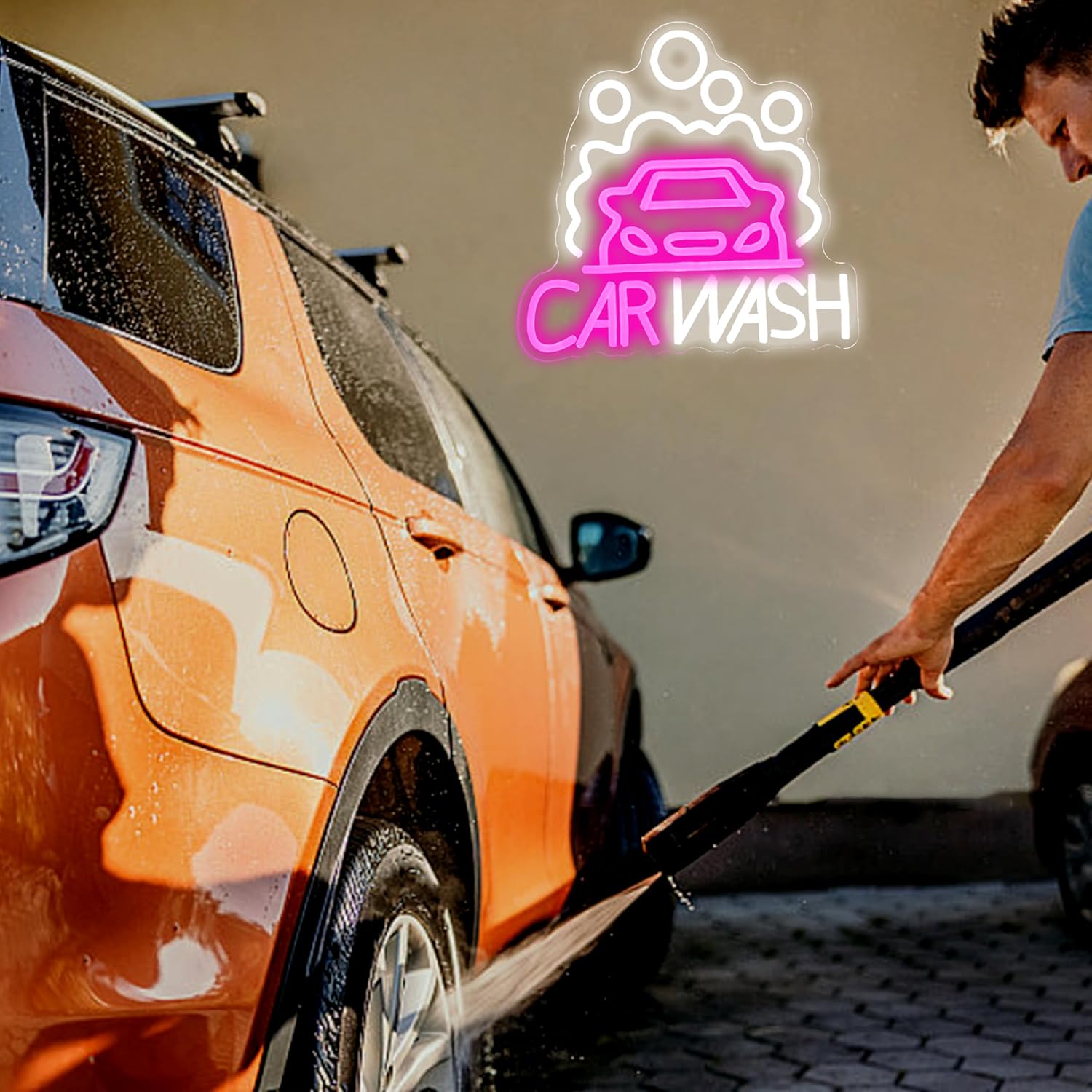 Sedan LED Neon Light Car Wash  - Auto Repair Shop Signs recension och pris