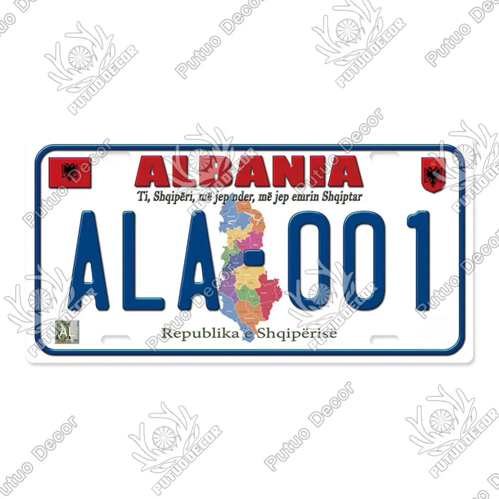Countries License Plate Metal  - Auto Repair Shop Signs recension och pris