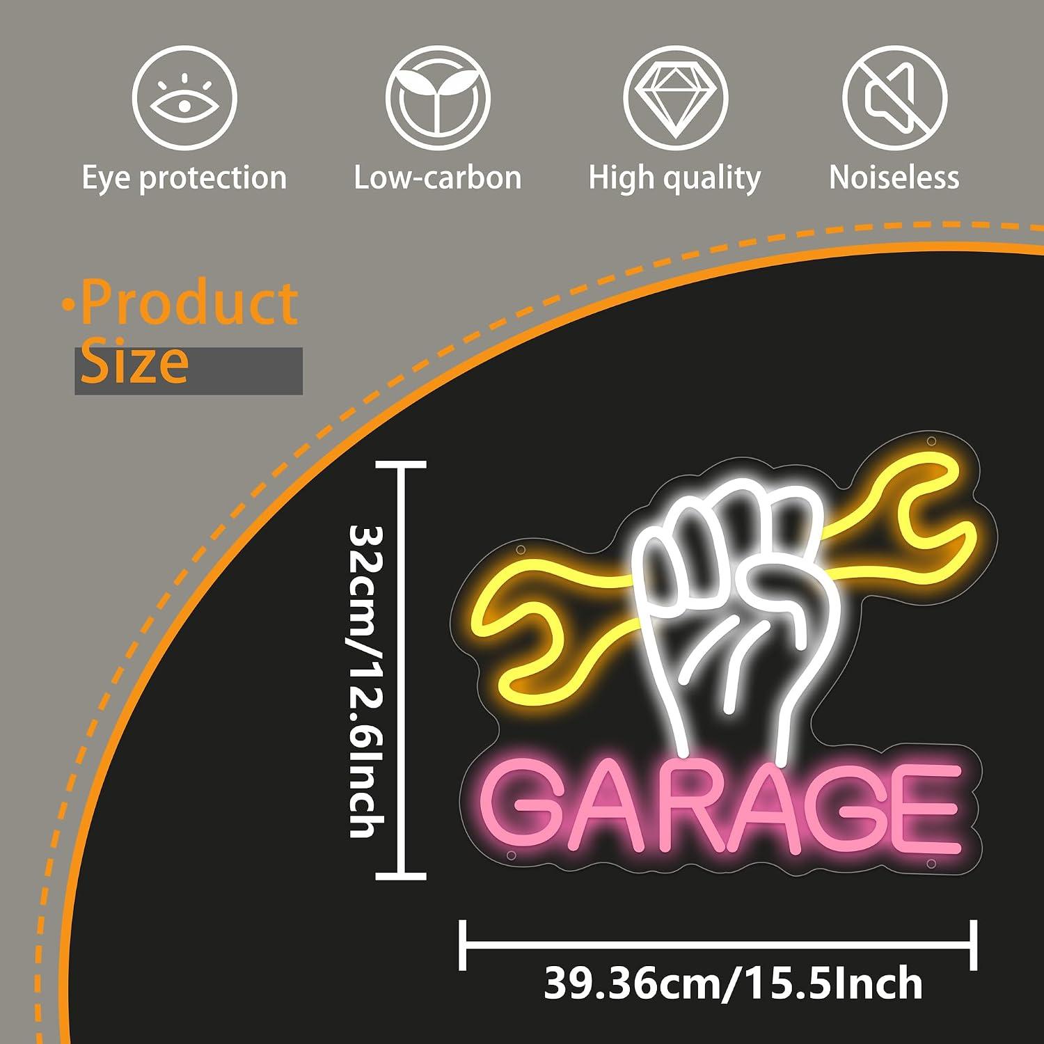 Garage Neon Sign Powered LED N - Auto Repair Shop Signs recension och pris