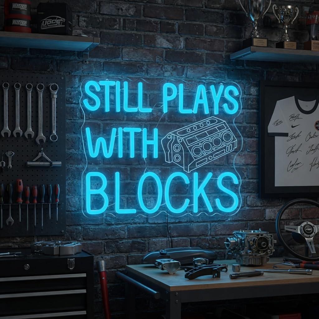 Engine Neon Sign Dimmable LED  - Auto Repair Shop Signs recension och pris