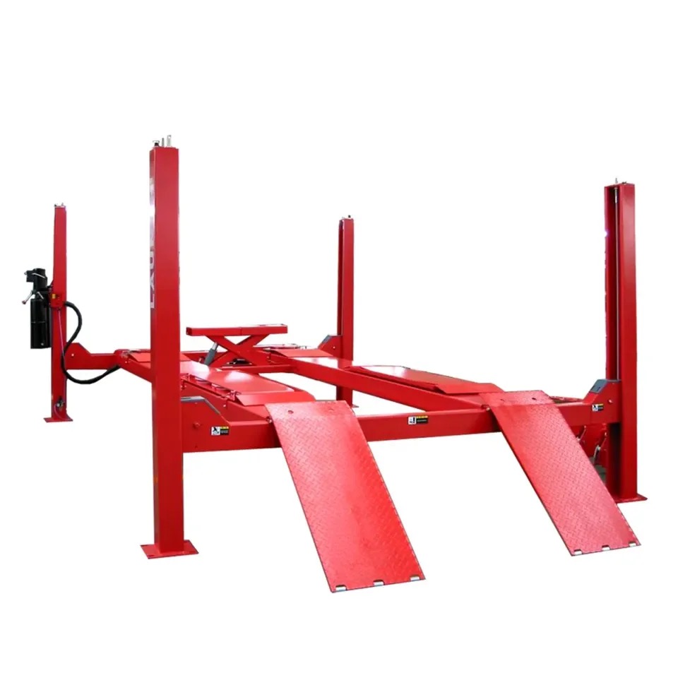 4000kg Four Post Car Lift Whee - Hydraulic Car Lift recension och pris