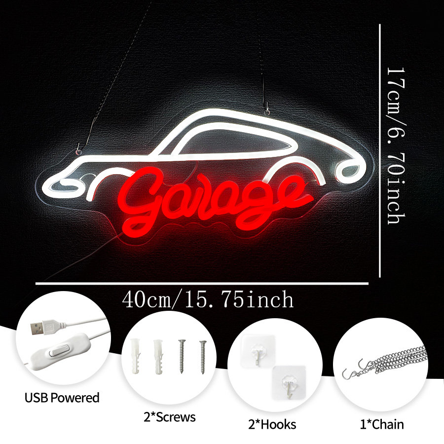 Garage Neon Sign For Wall Deco - Auto Repair Shop Signs recension och pris